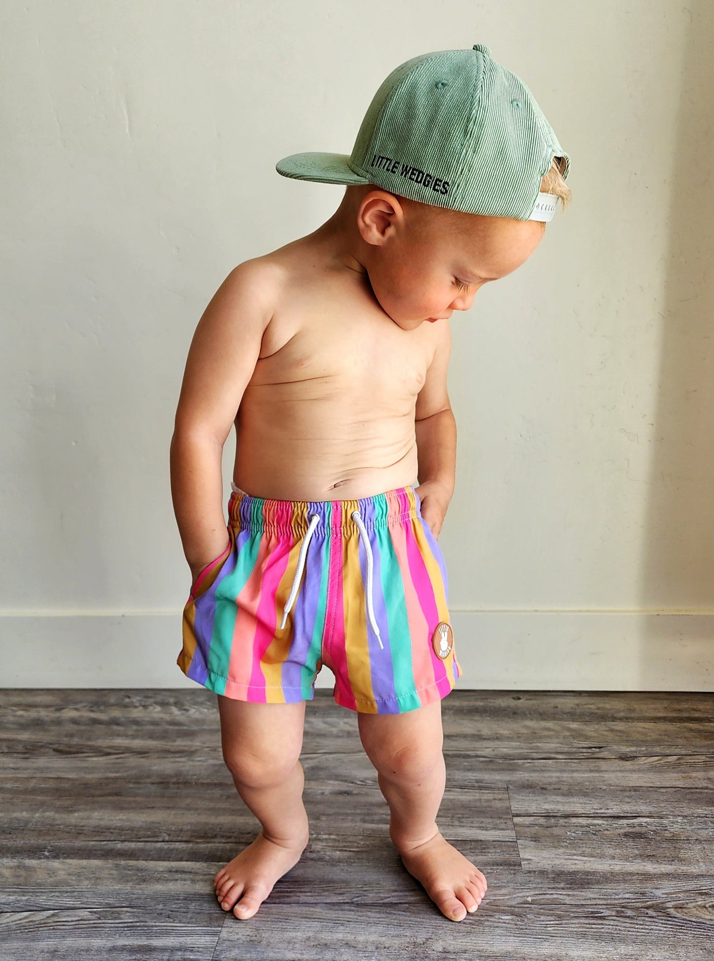 swimsuit - rainbow sherbet
