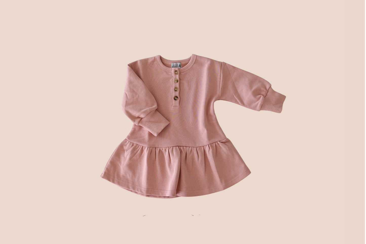 henley dress - pink