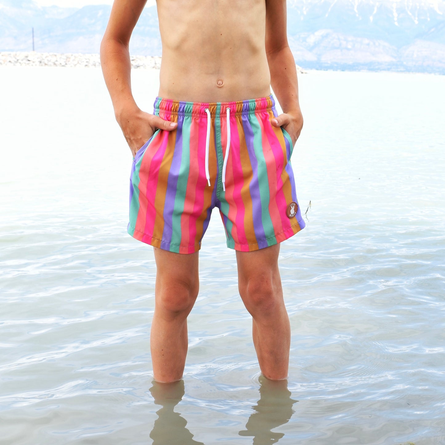 swimsuit - rainbow sherbet