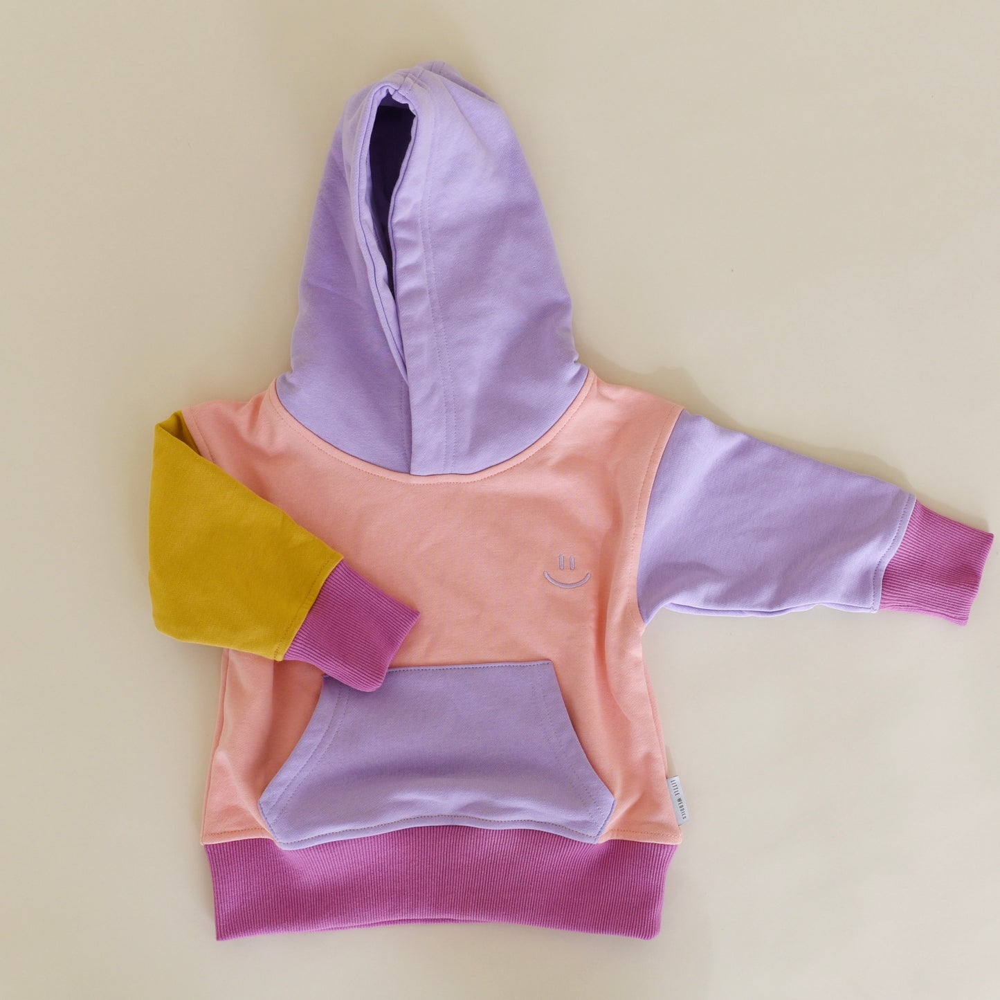 hoodie - purple colorblock