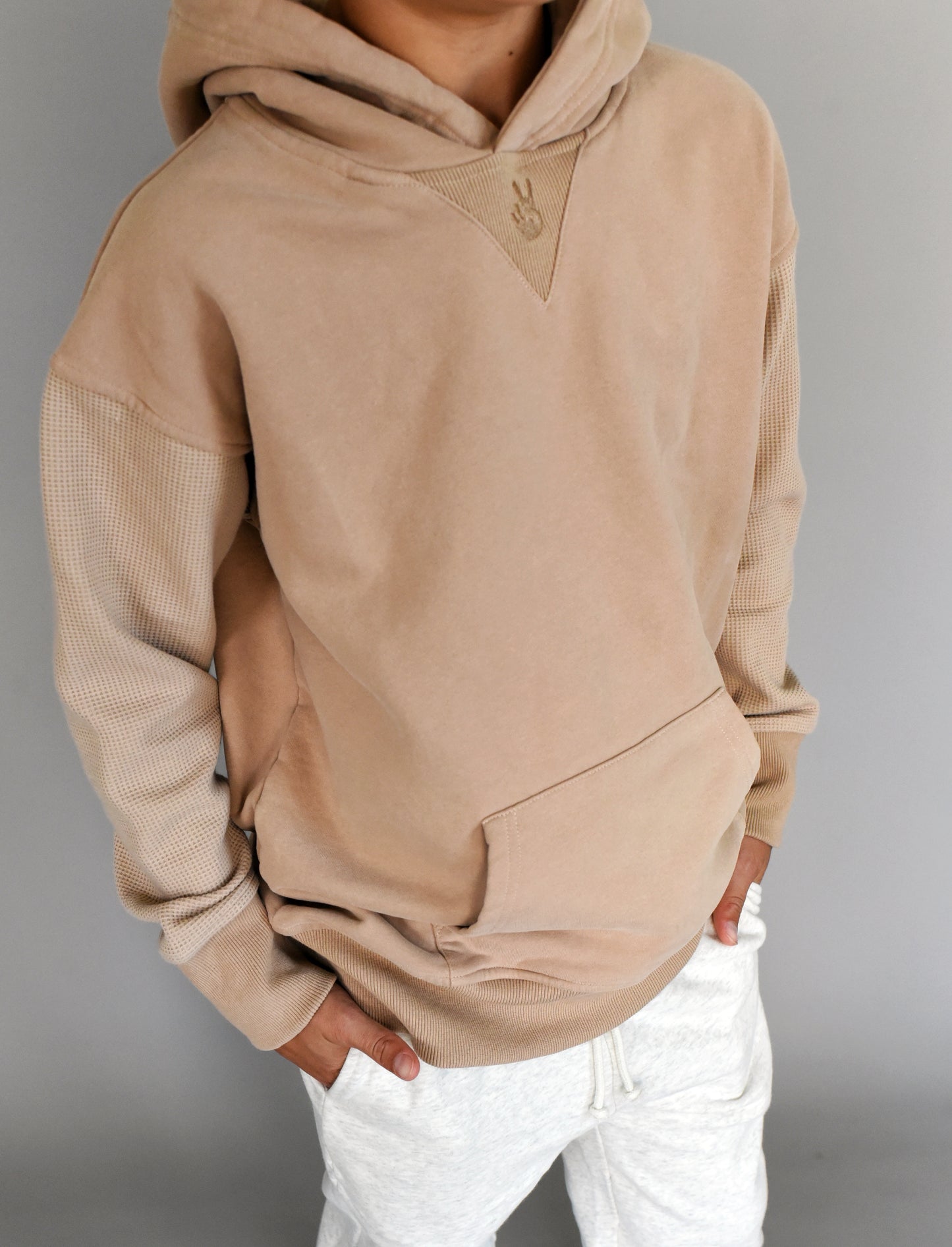 hoodie - malt waffle