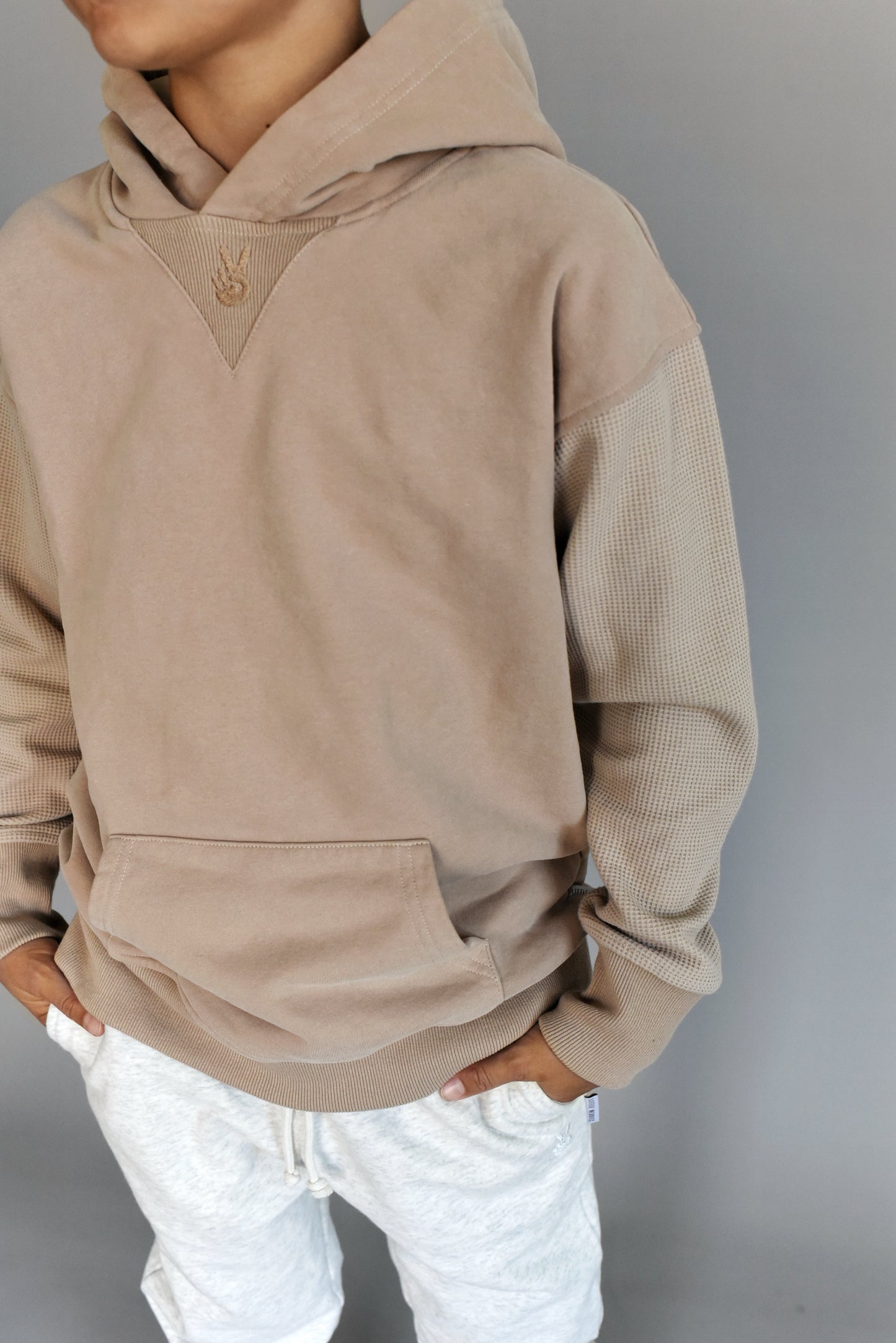 hoodie - malt waffle