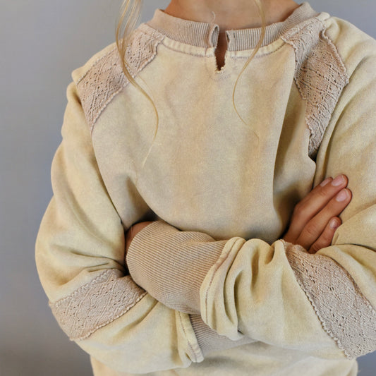 sweatshirt - lace