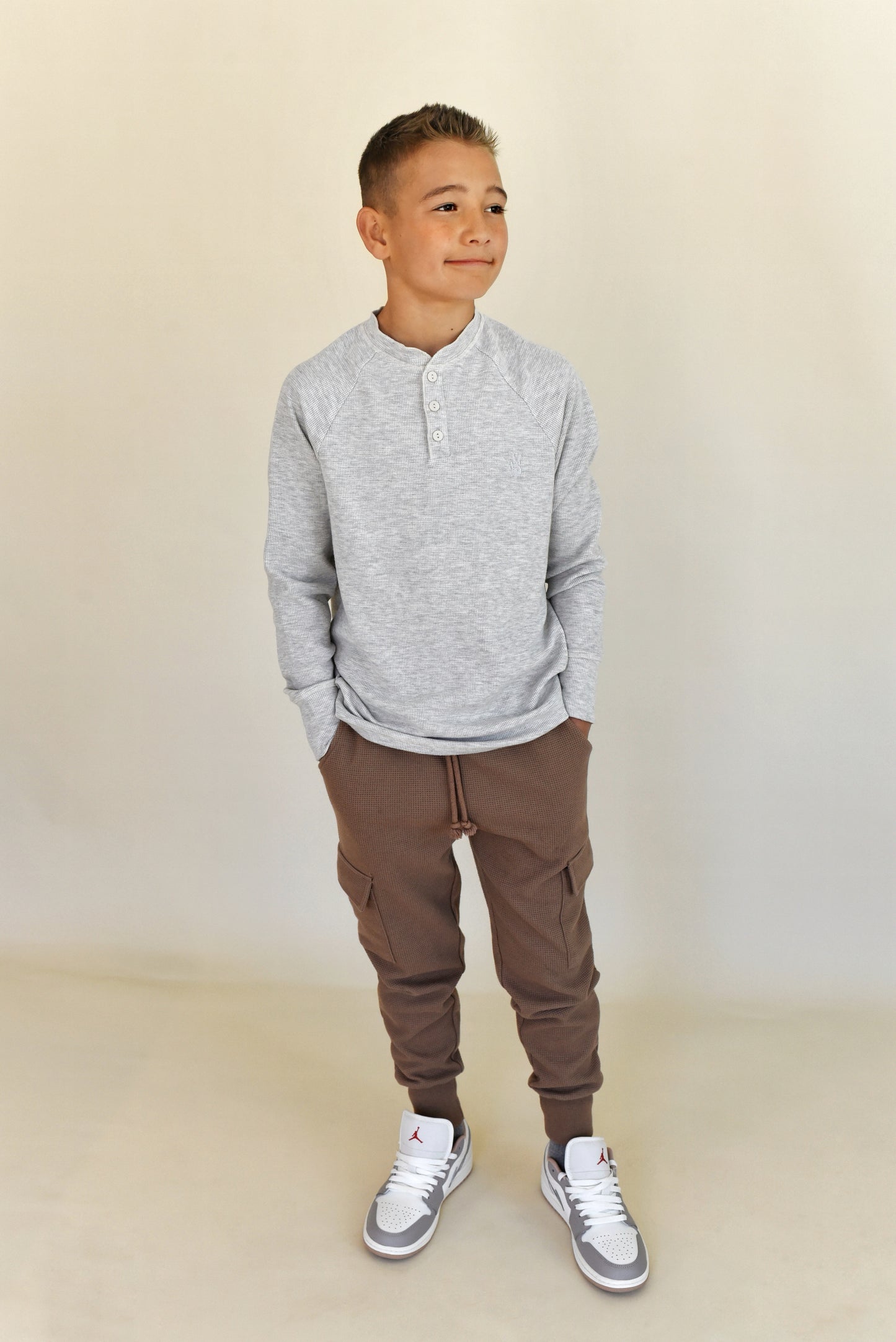 thermal - grey button