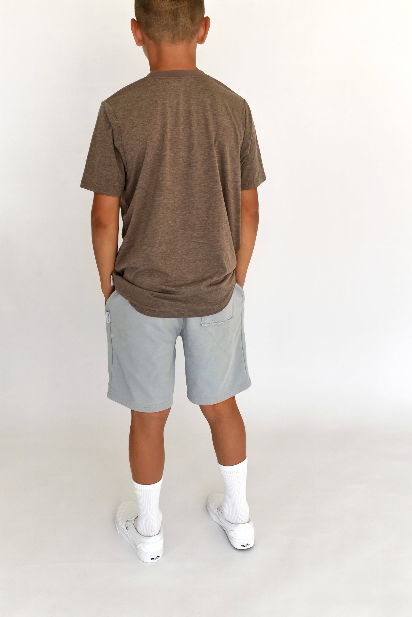 tee - heathered brown