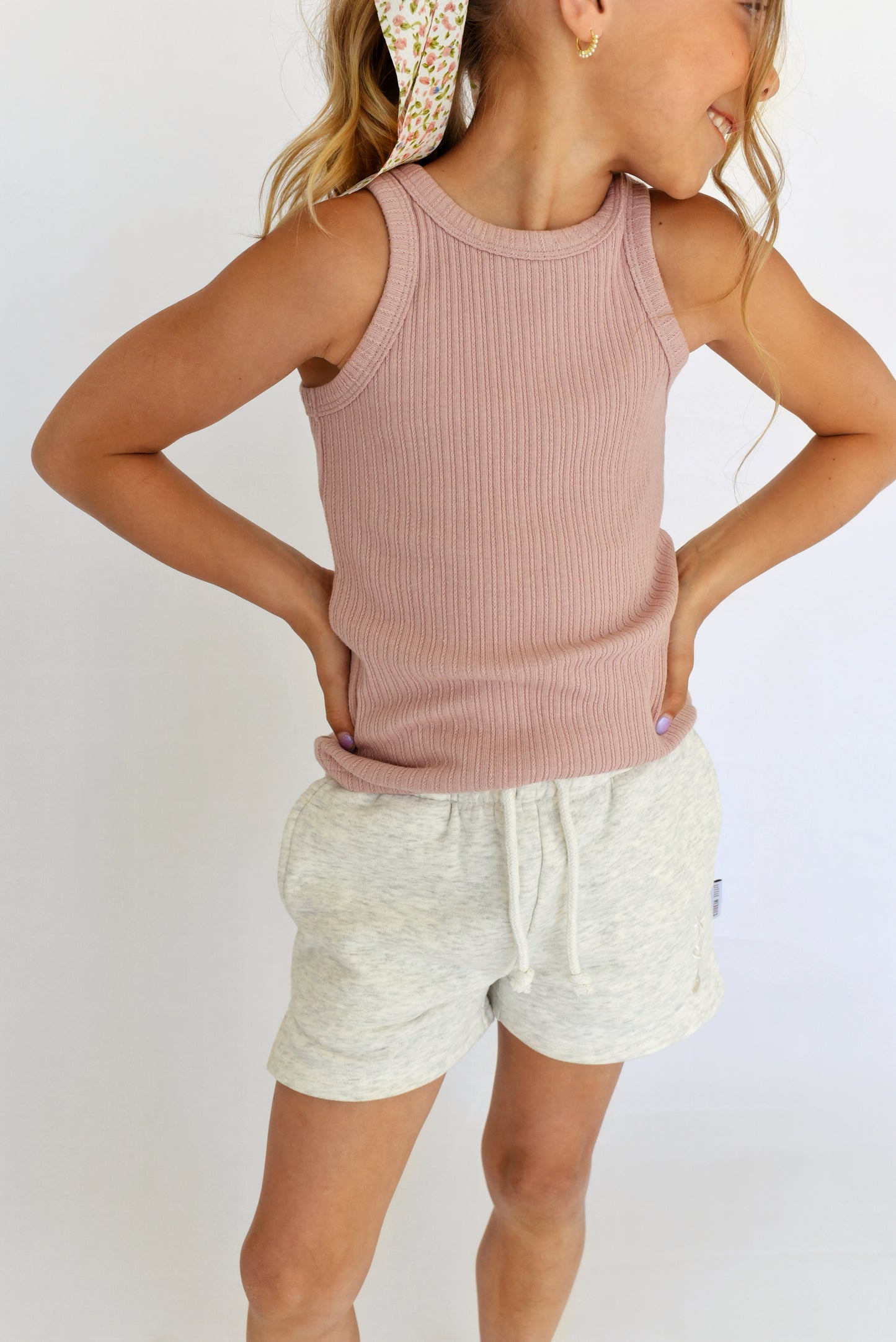 sweater tank - pink
