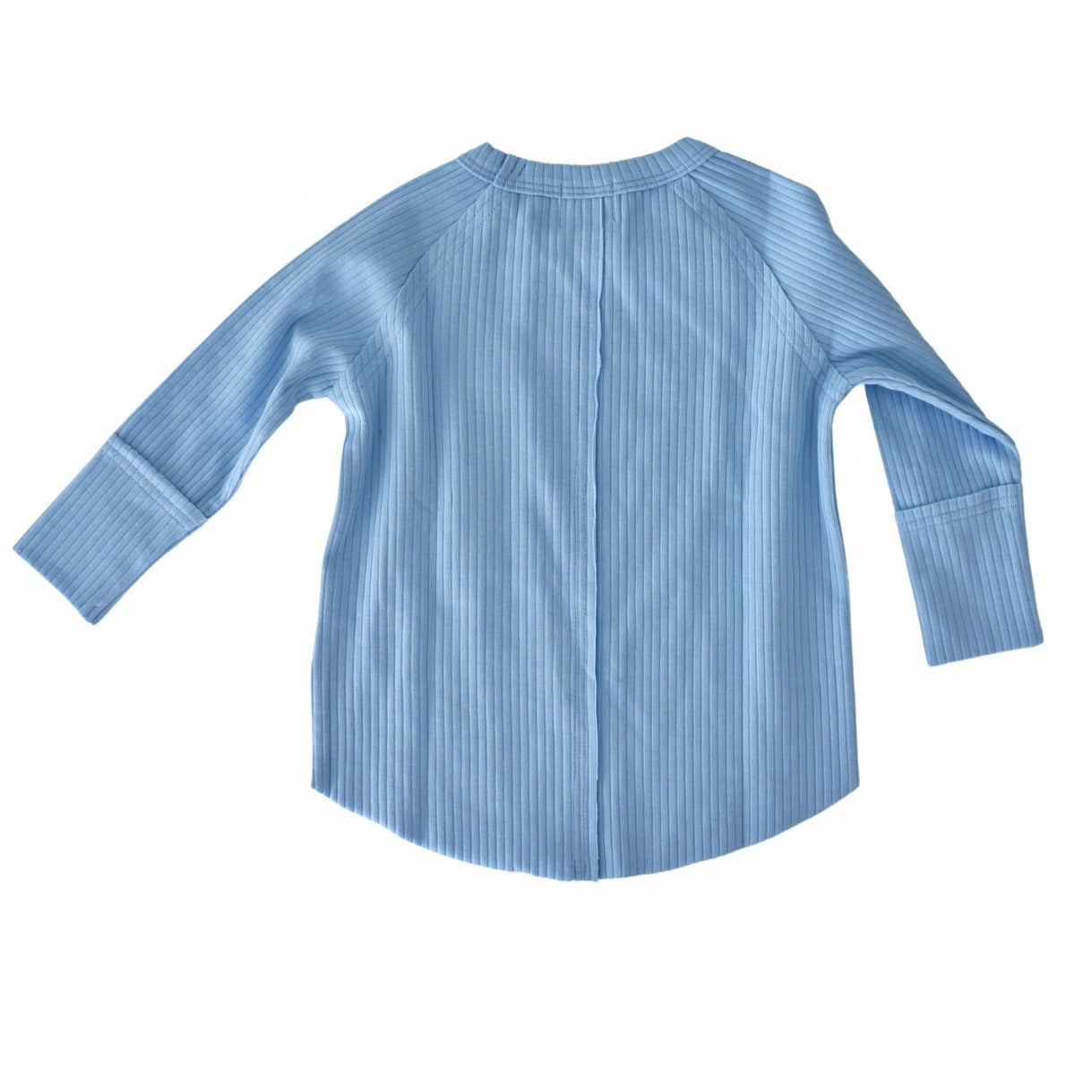 girl's raw seam tee - blue