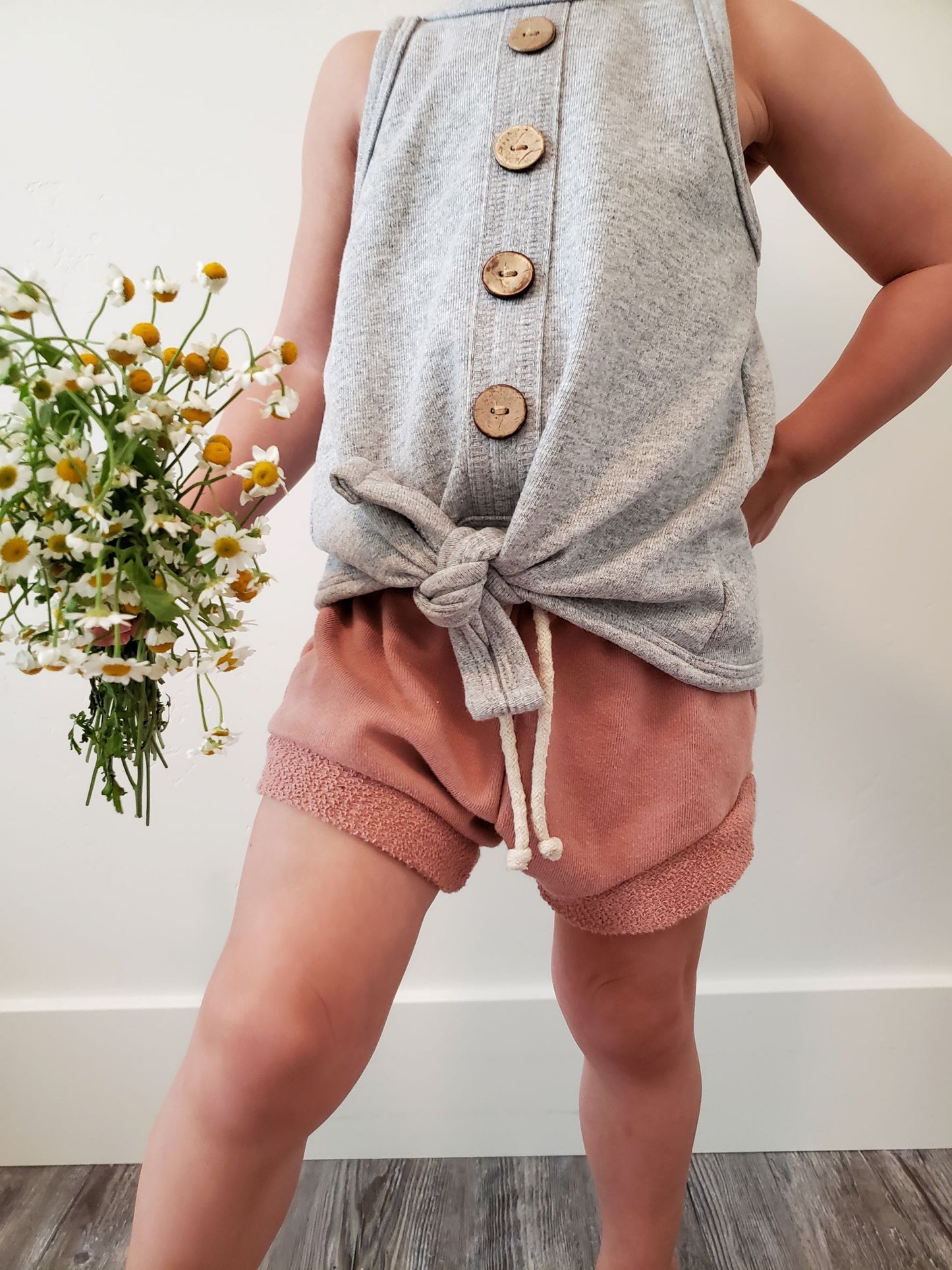 tie-up tank - heathered grey