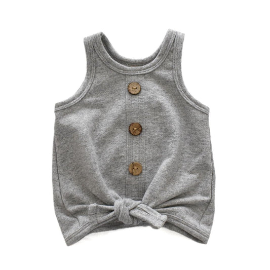 tie-up tank - heathered grey