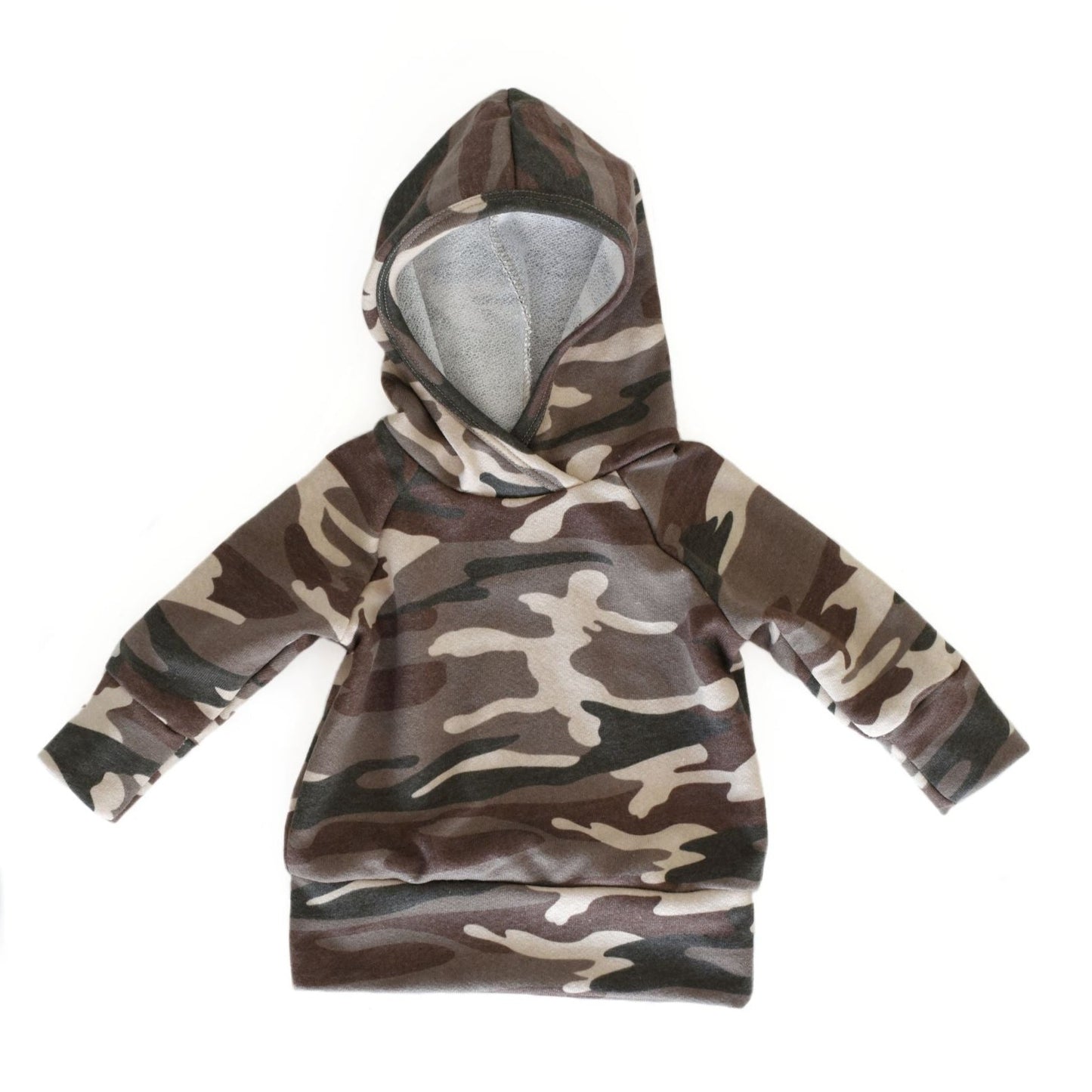hoodie - brown camo (SEE SIZING NOTE)