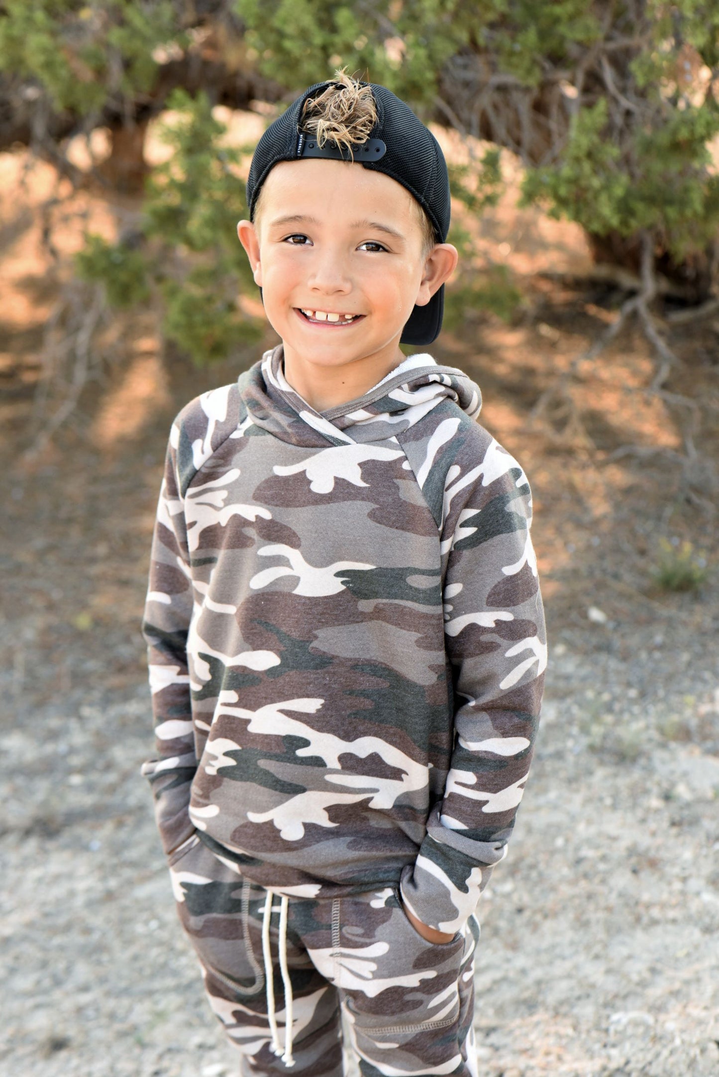 hoodie - brown camo (SEE SIZING NOTE)
