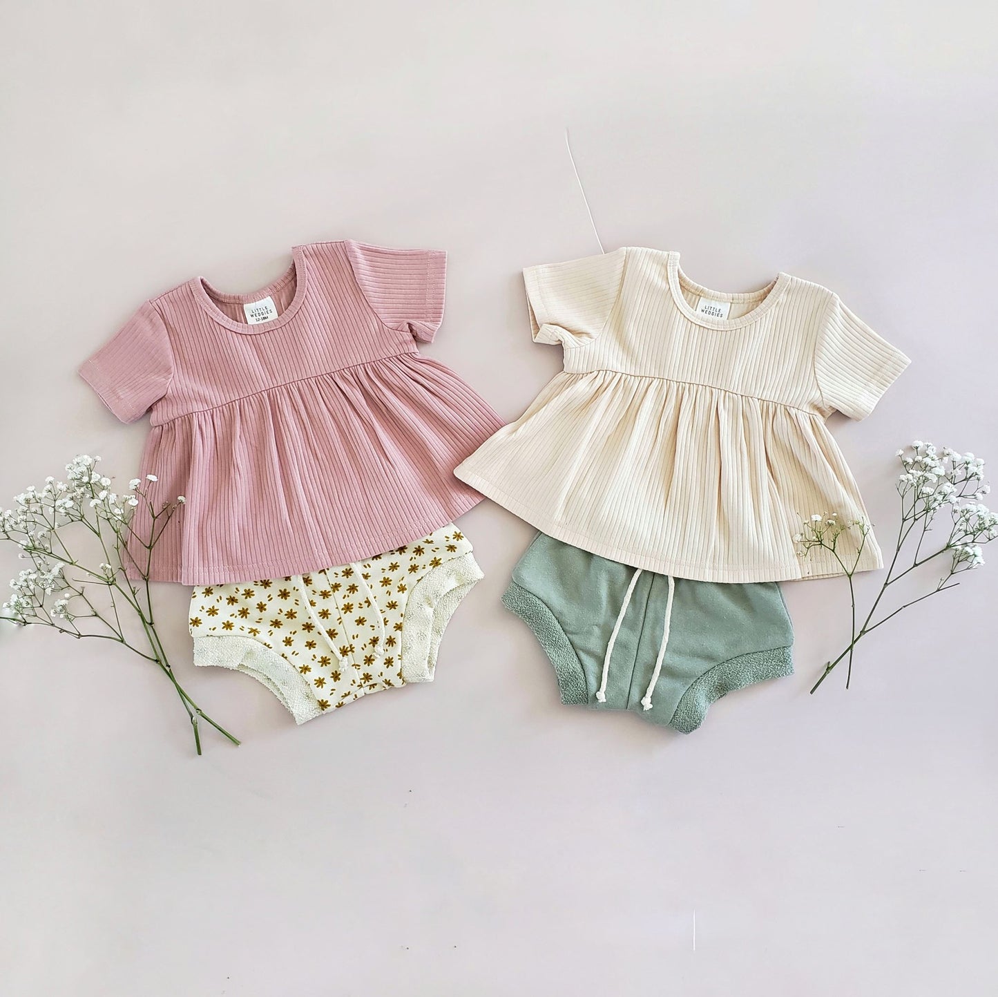 peplum top - dusty pink