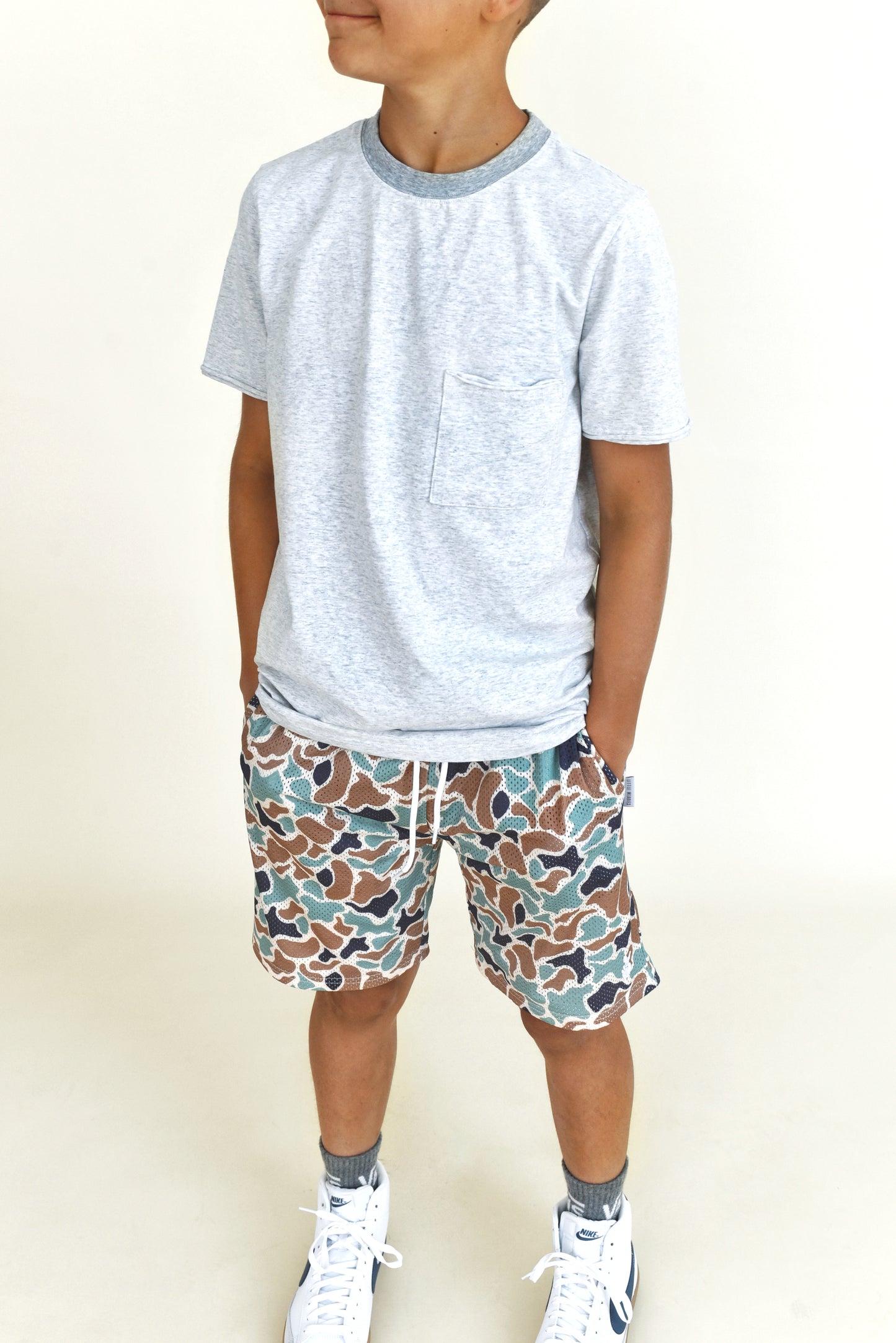 raw seam tee - grey
