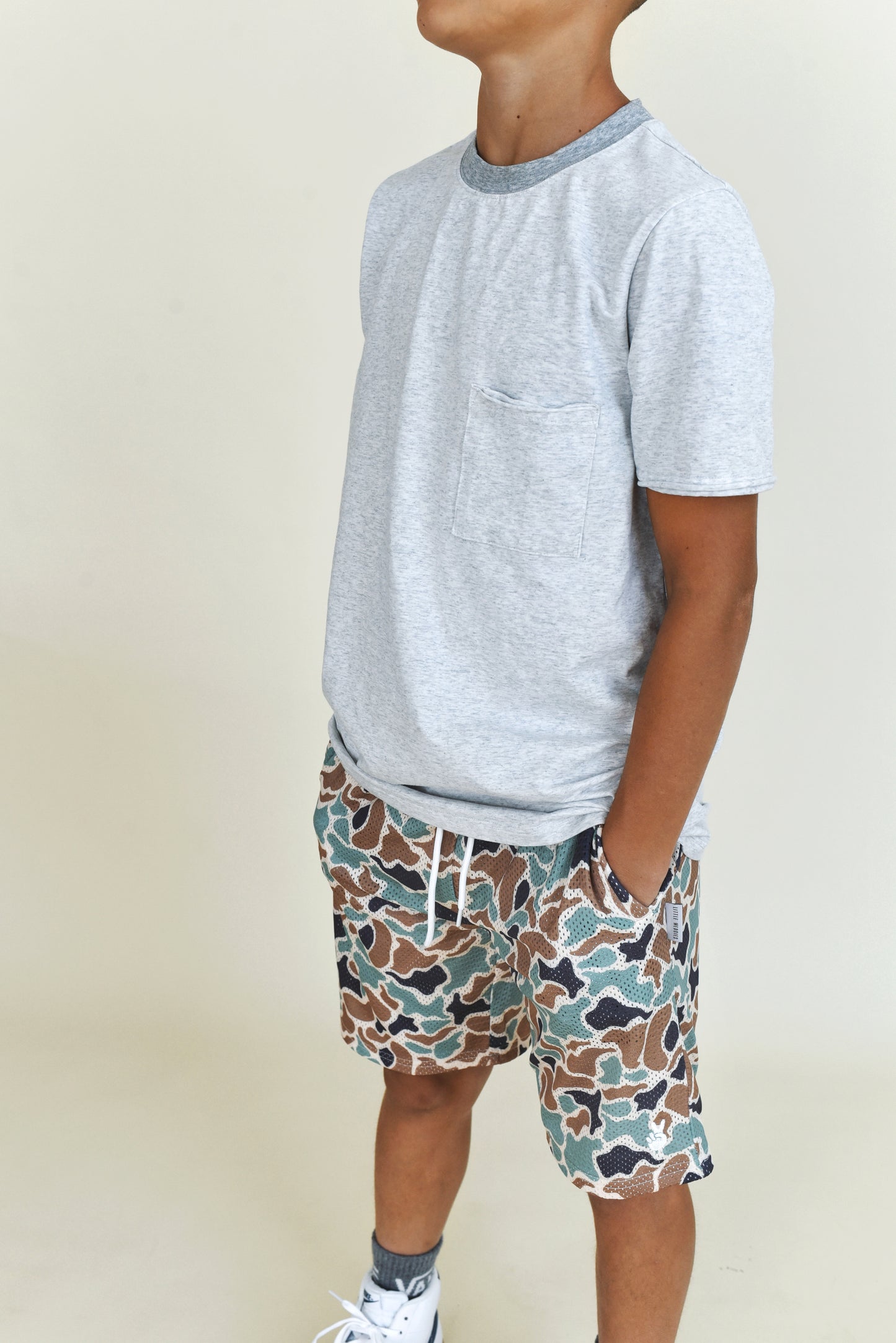 raw seam tee - grey