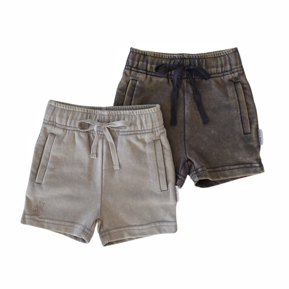 shorts - washed taupe