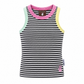 ribbed tank - black + white