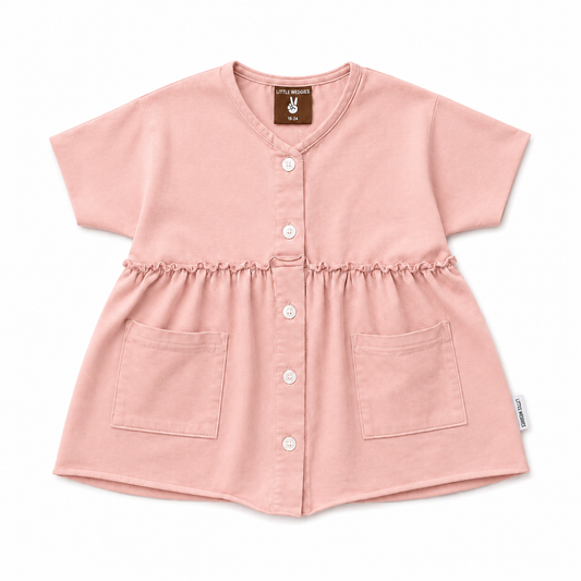 button dress - pink