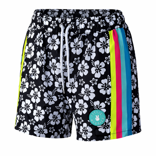swim - neon hibiscus