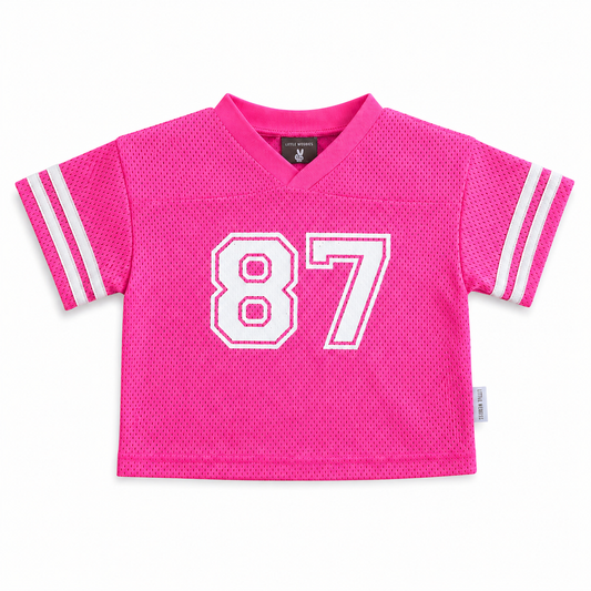 boxy jersey - hot pink