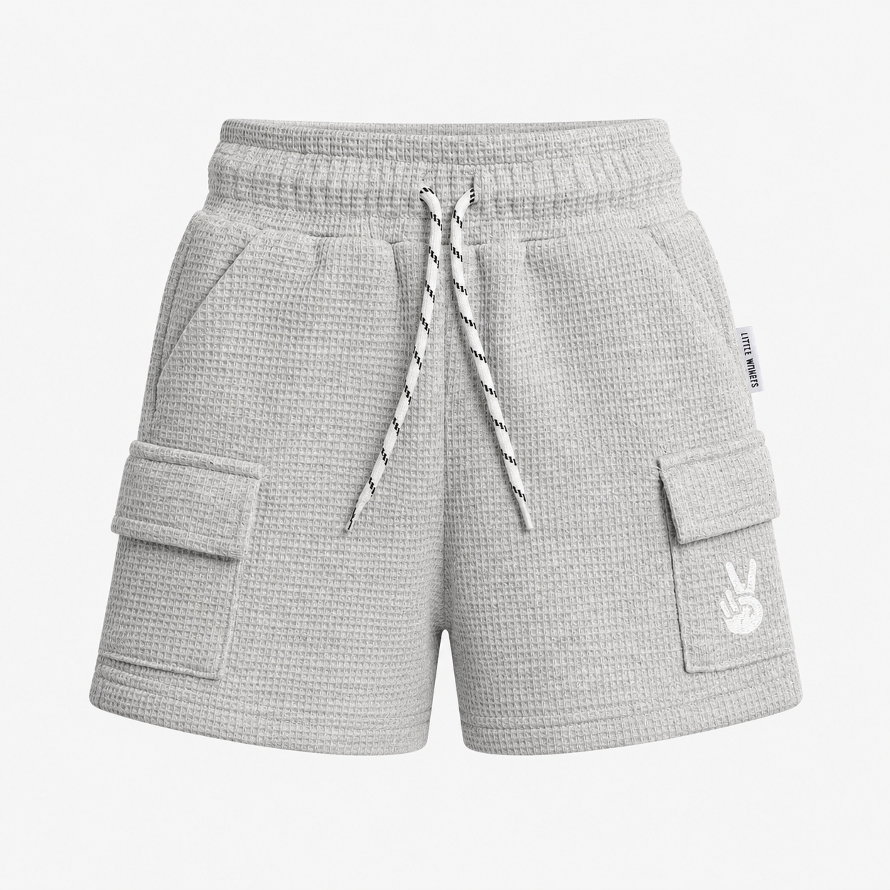 waffle short - heather grey