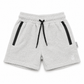 zipper short - light grey