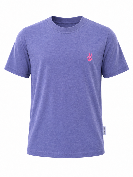 tee - heather purple