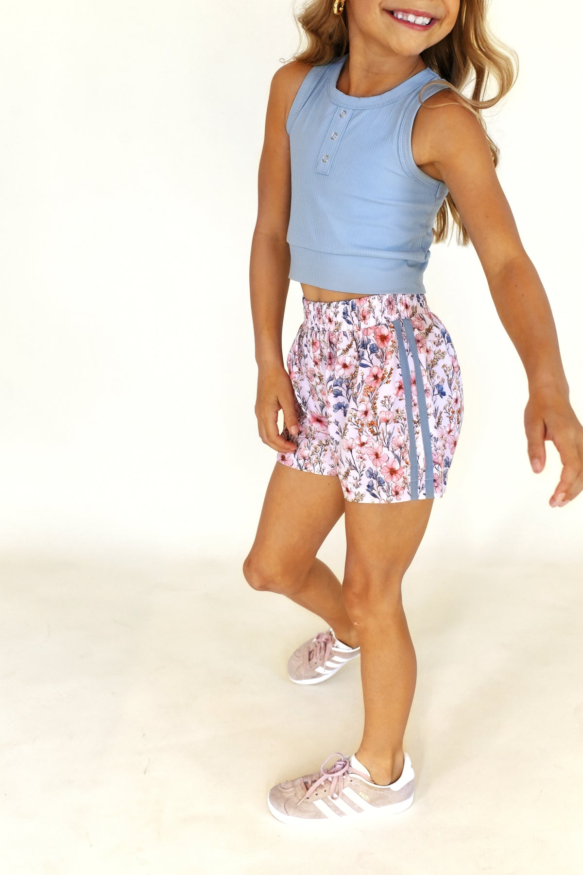 active - blue floral