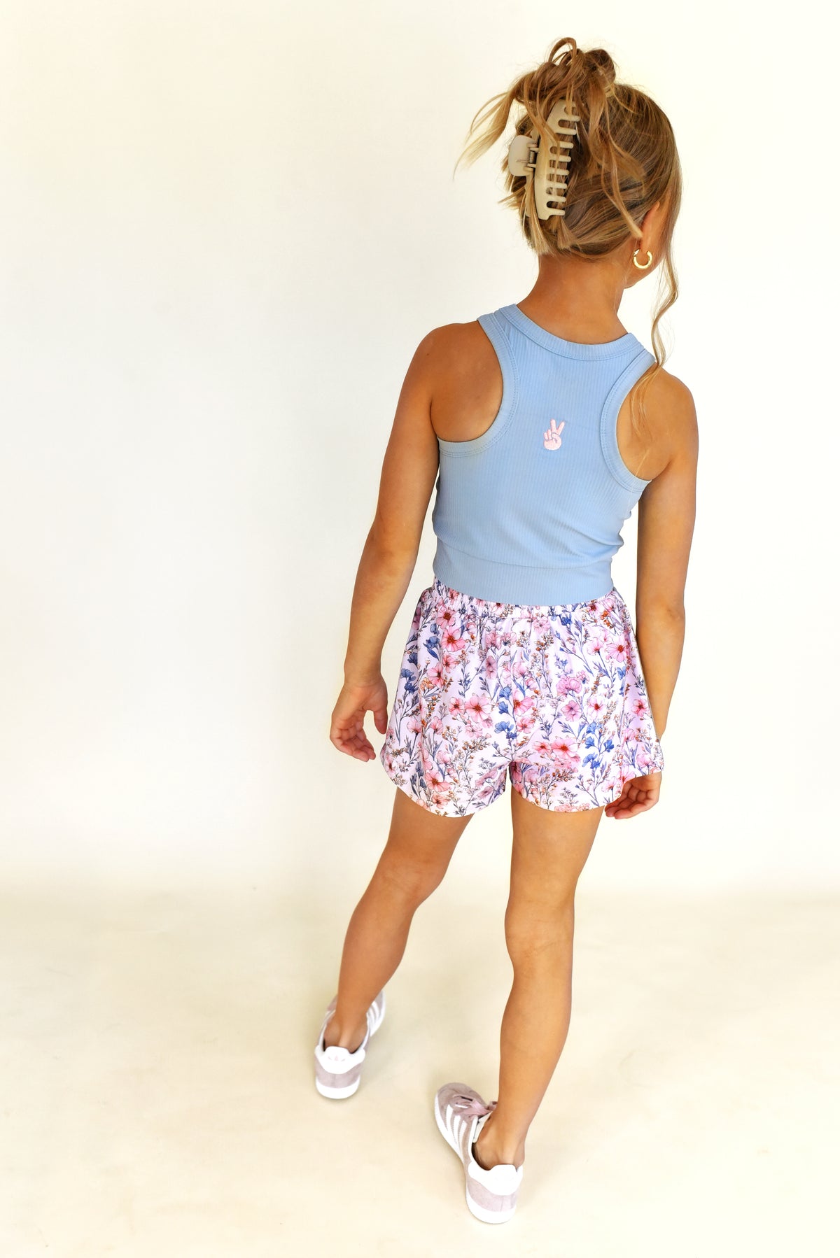 active - blue floral