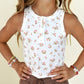 ribbed tank - floral