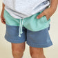 everyday short - blue colorblock