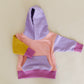 hoodie - purple colorblock