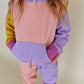 hoodie - purple colorblock