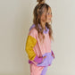 hoodie - purple colorblock