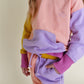 hoodie - purple colorblock