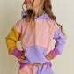 hoodie - purple colorblock