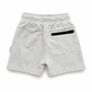 zipper short - light grey