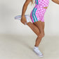 active - pink checker