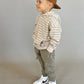 hoodie -natural stripe