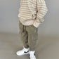 hoodie -natural stripe