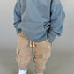 hoodie - blue waffle