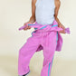 joggers - magenta