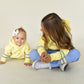 hoodie - yellow + blue