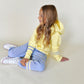 hoodie - yellow + blue