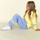 hoodie - yellow + blue