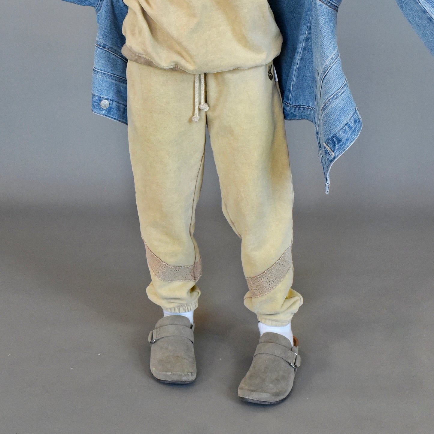 vintage joggers - lace