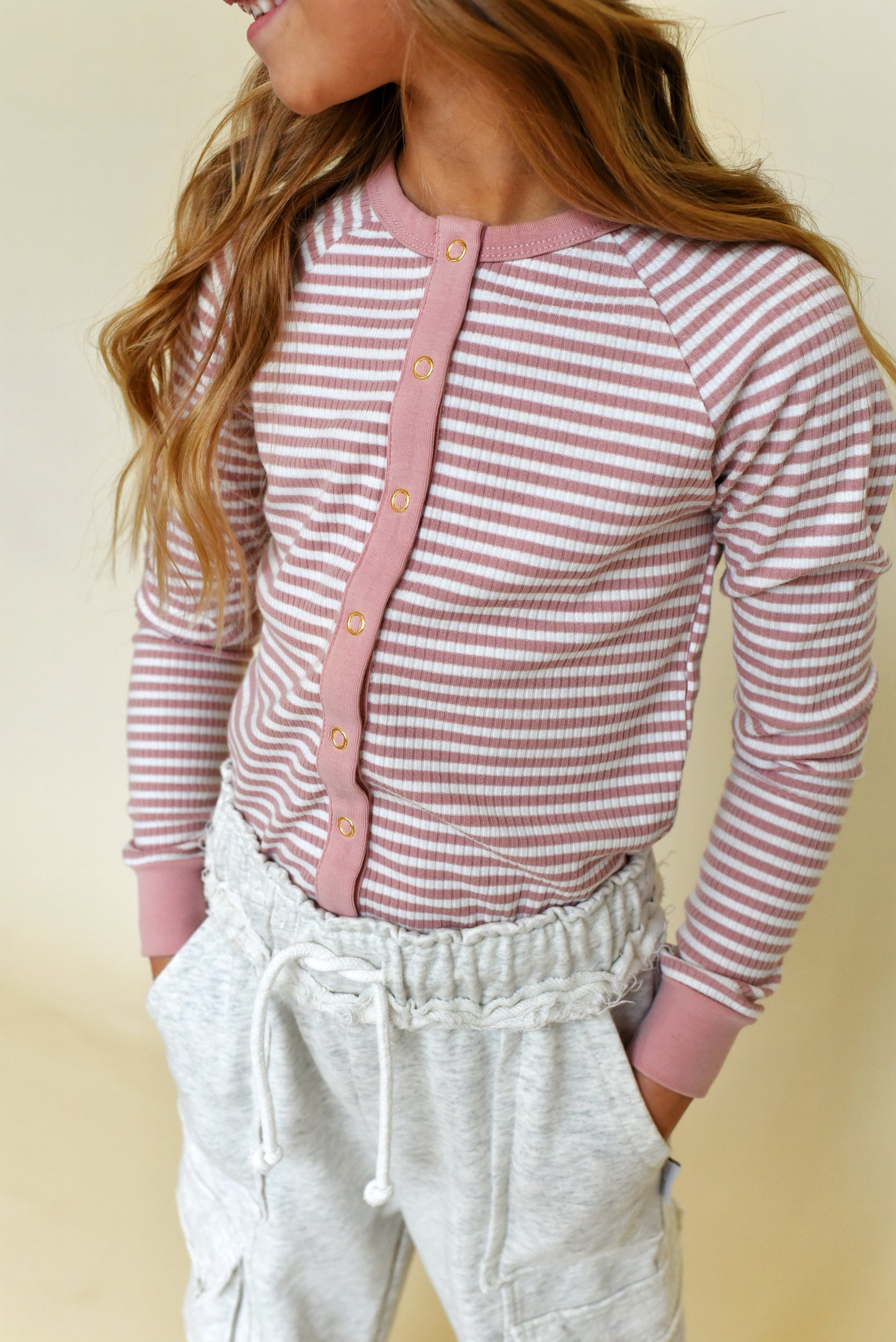 girls cargo - light grey