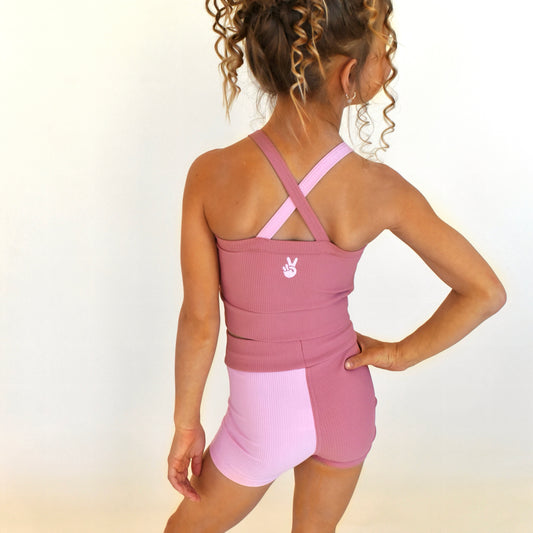 active - pink colorblock