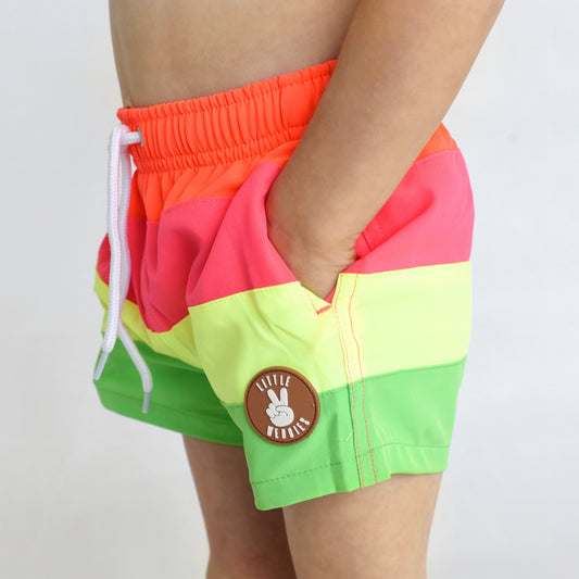 swimsuit - neon stripe