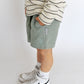 waffle short - pale green