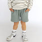 waffle short - pale green